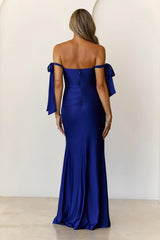 Whispers Of Dusk Off Shoulder Maxi Dress