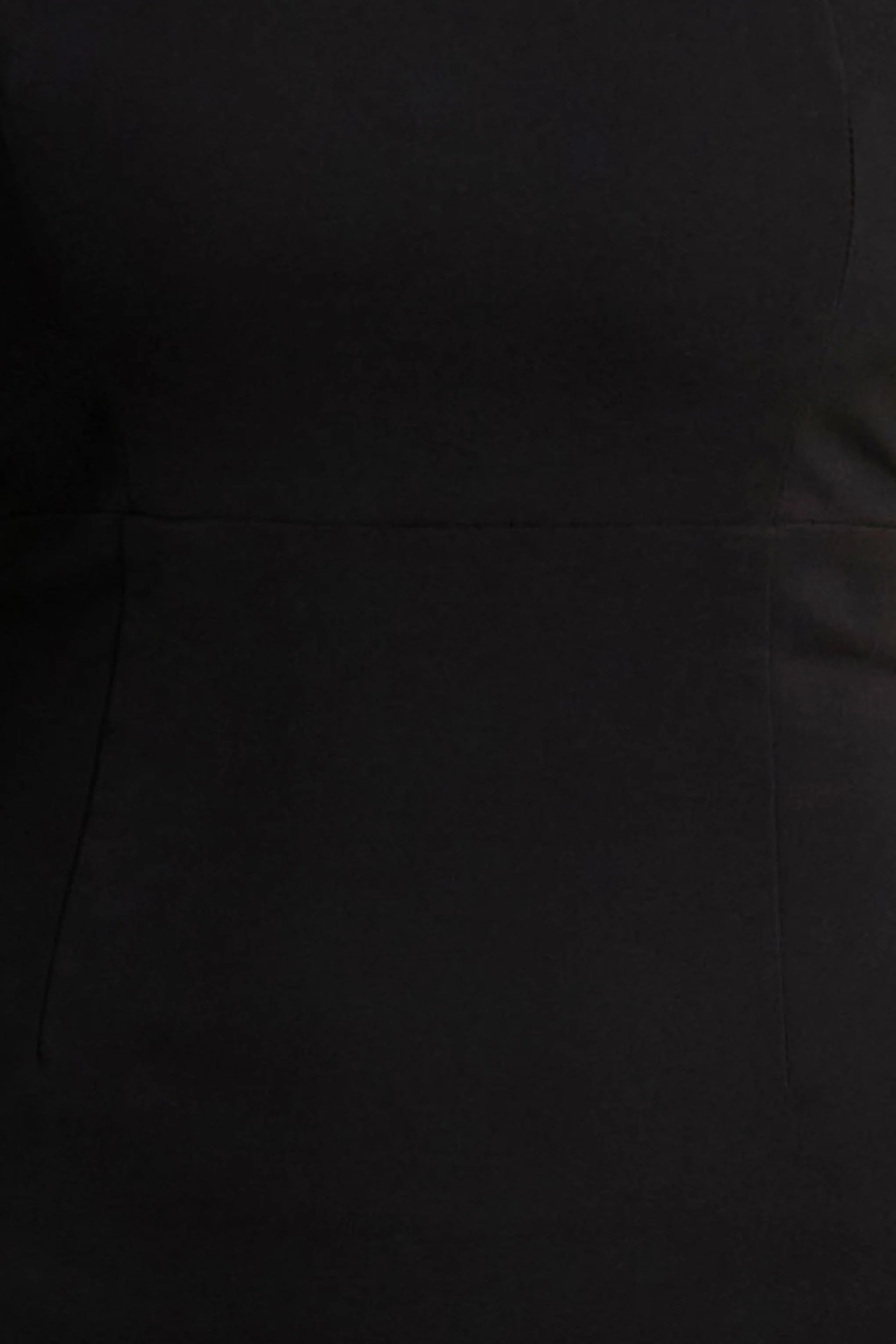 Retreat | Black Square-Neck Maxi Dress With Satin Puff-Sleeves