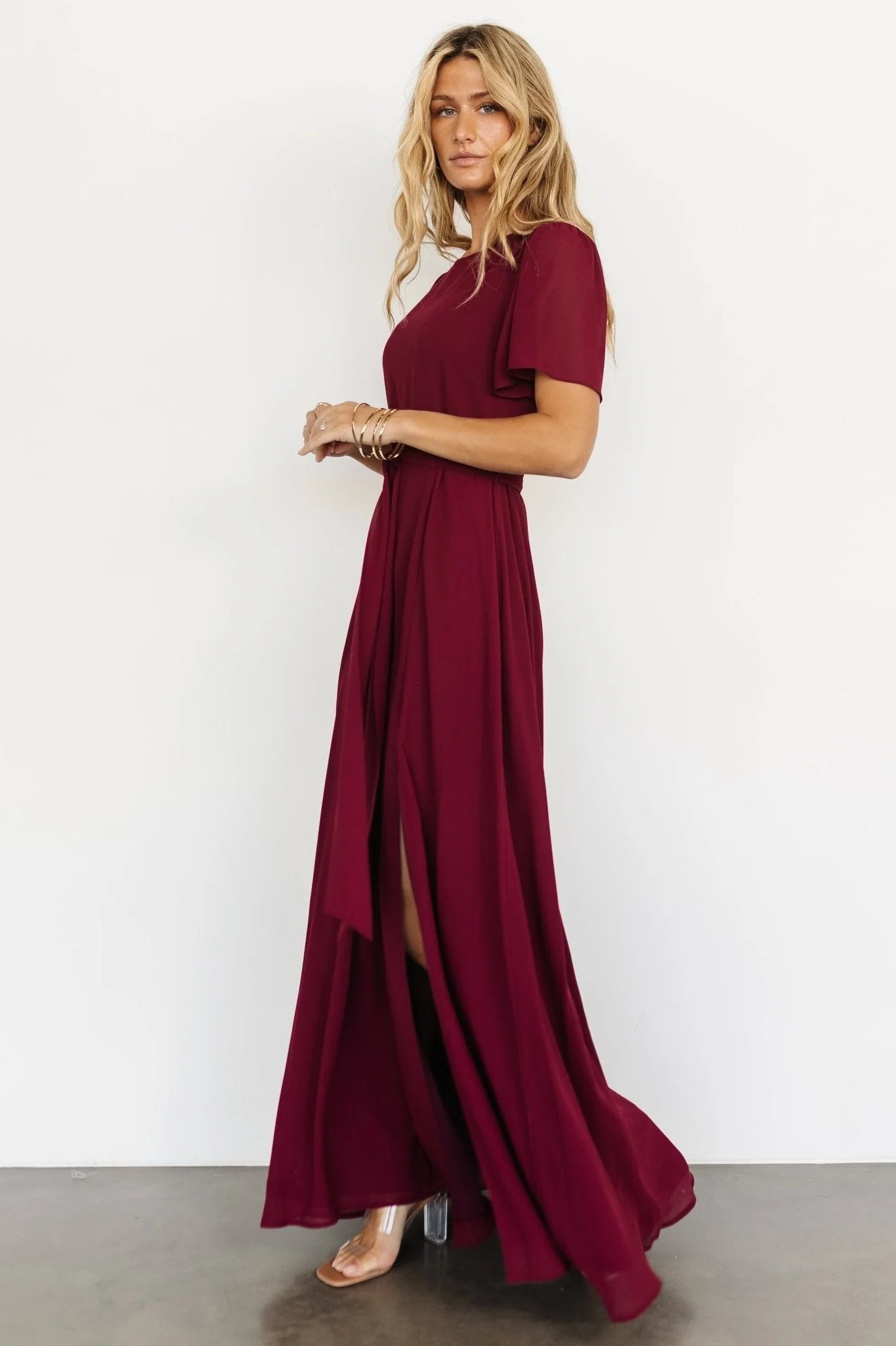 Naomi Short Sleeve Maxi Dress | Mulberry