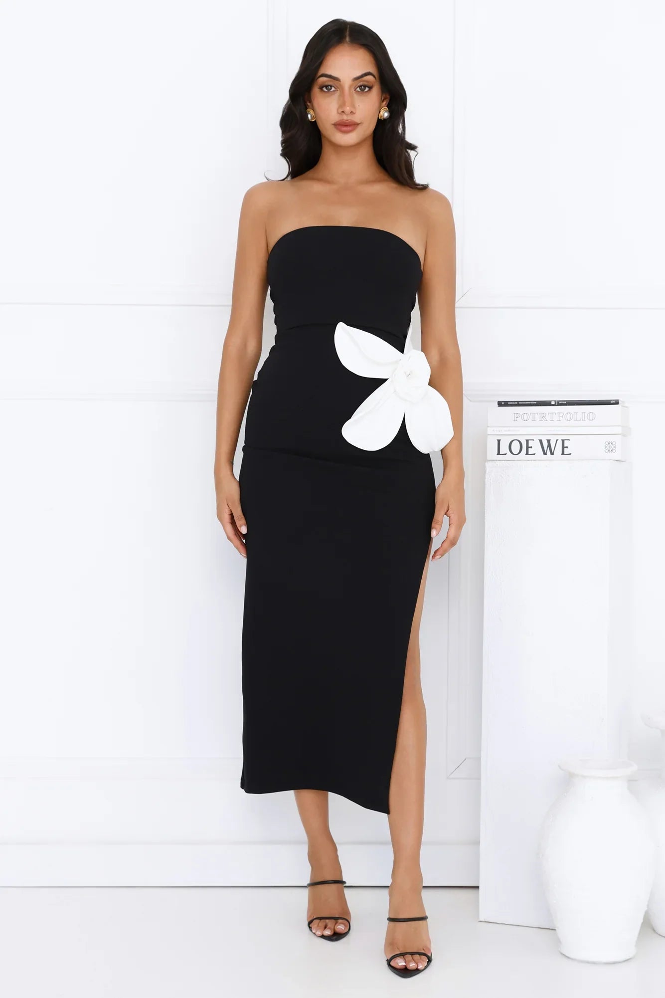 Elisandra Strapless Midi Dress