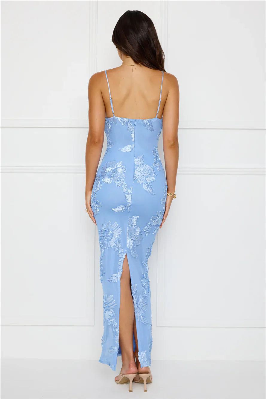 Amber Zest Mesh Maxi Dress