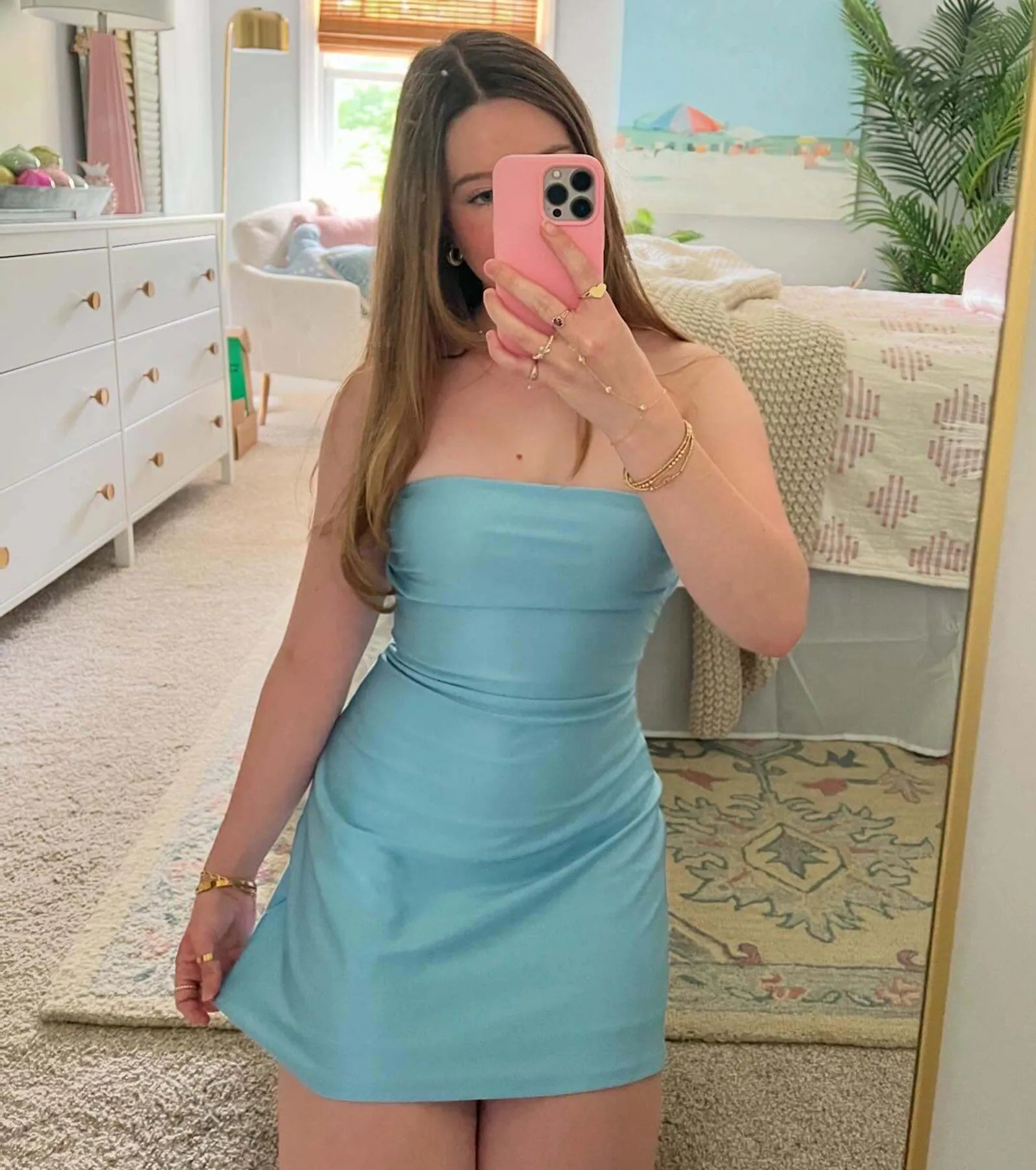 So Your Vibe Strapless A-line Mini Dress