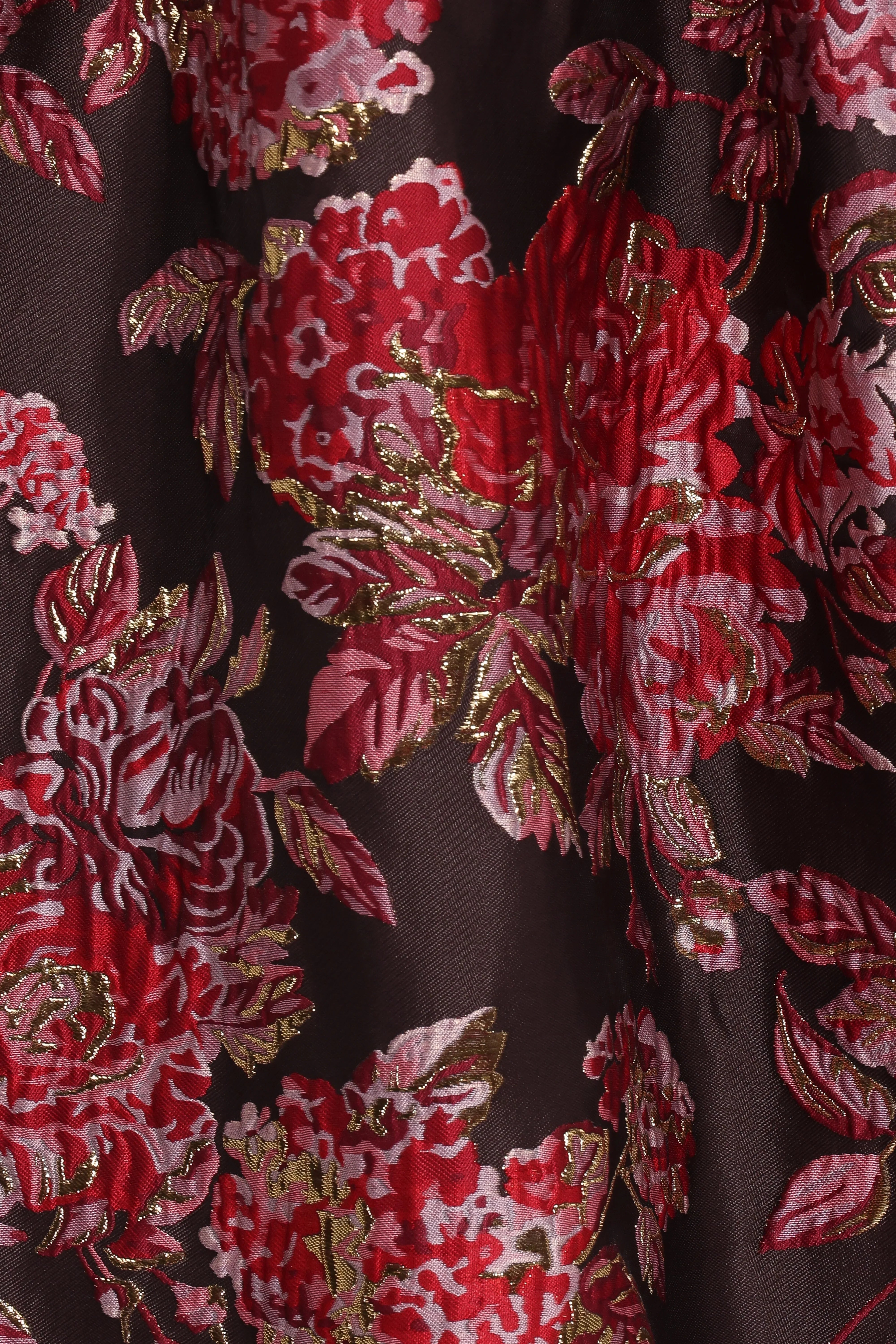 Betina Bow Front Maxi Dress - Brown Floral