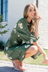 Karalie Maxi Dress | Green Floral