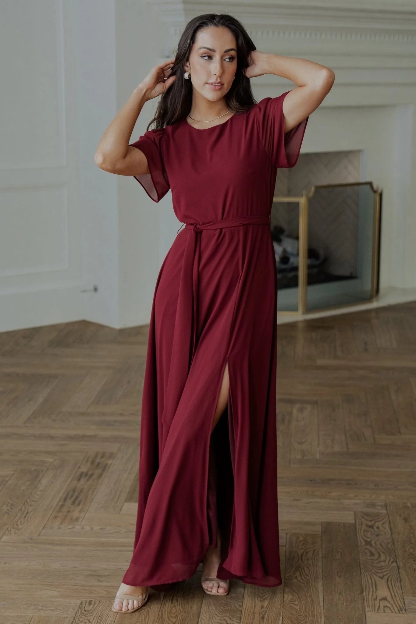 Naomi Short Sleeve Maxi Dress | Mulberry
