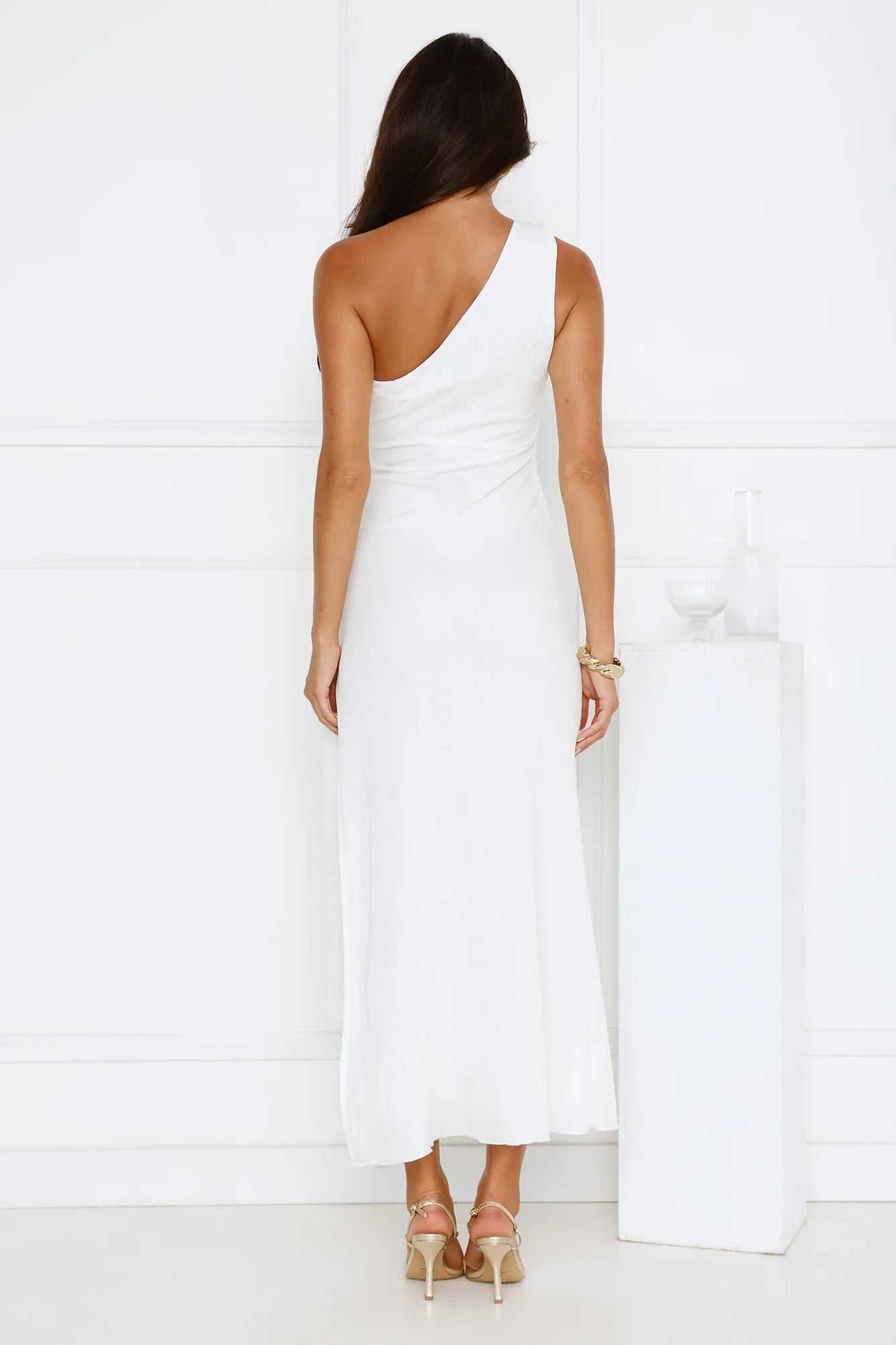 Tidal Dream One Shoulder Maxi Dress