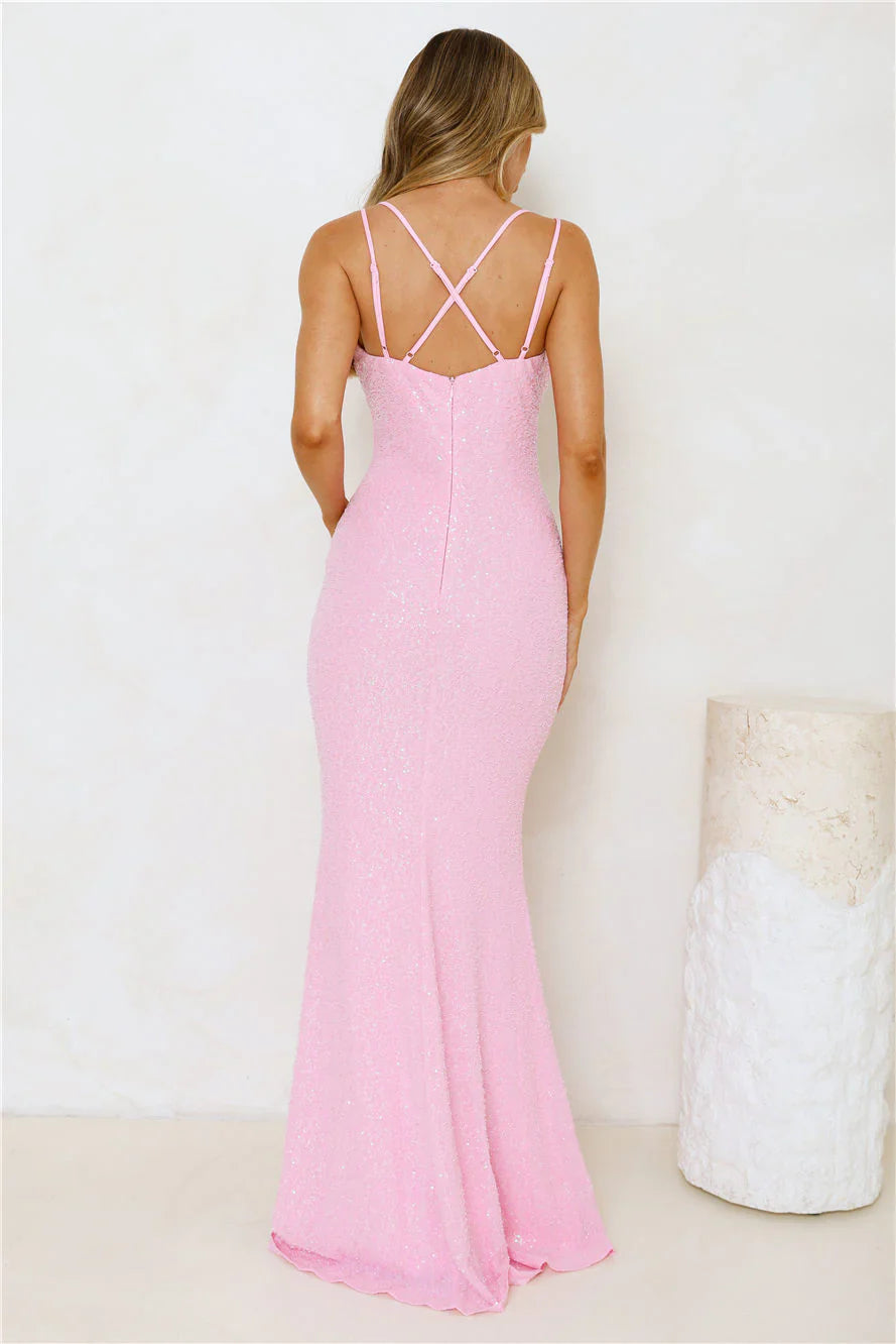 Shimmering Elegance Maxi Dress