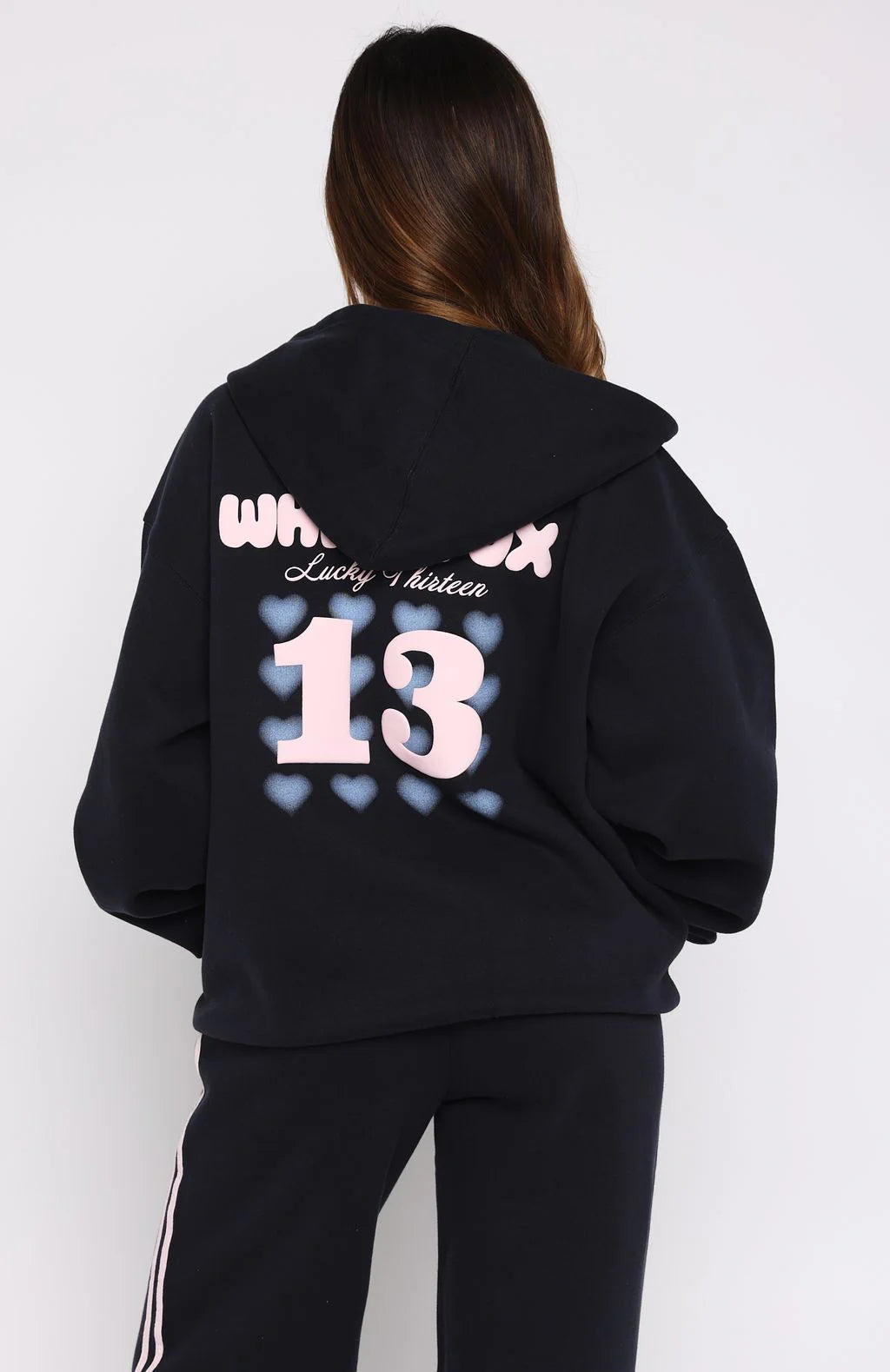 Lucky Thirteen Charise Zip Front Hoodie Navy