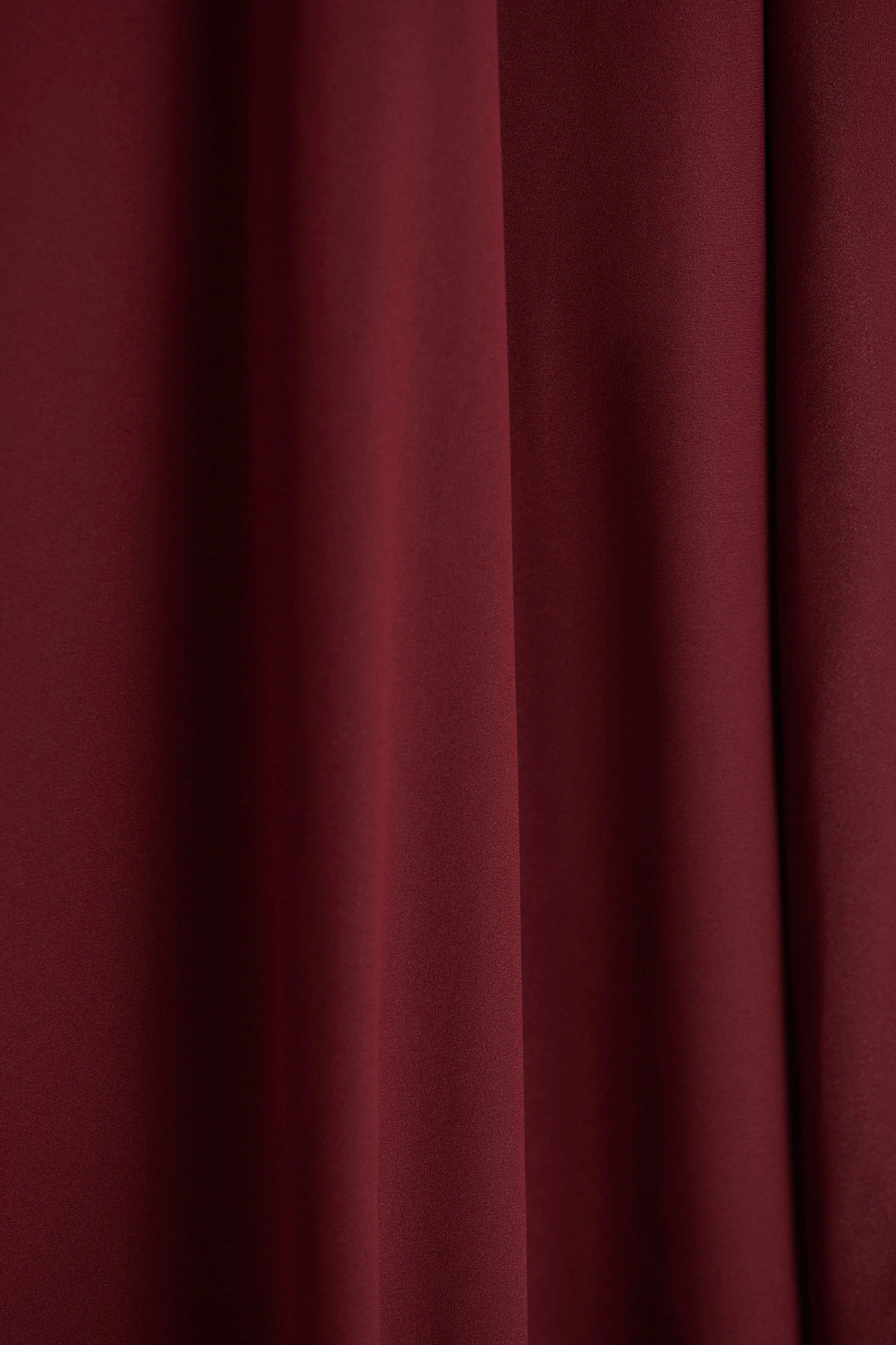 Pristina | Burgundy Boat-Neck Woven Maxi Dress With Cape Detail