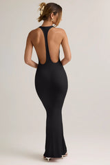 Modal Racerback Maxi Dress in Black
