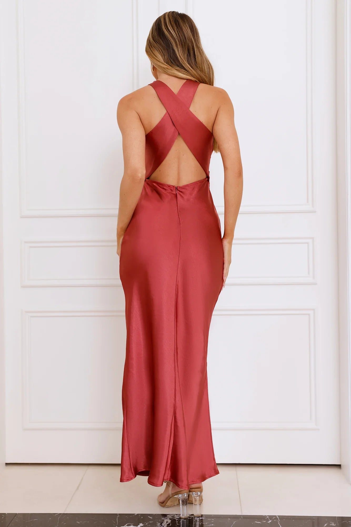Eden Satin Maxi Dress