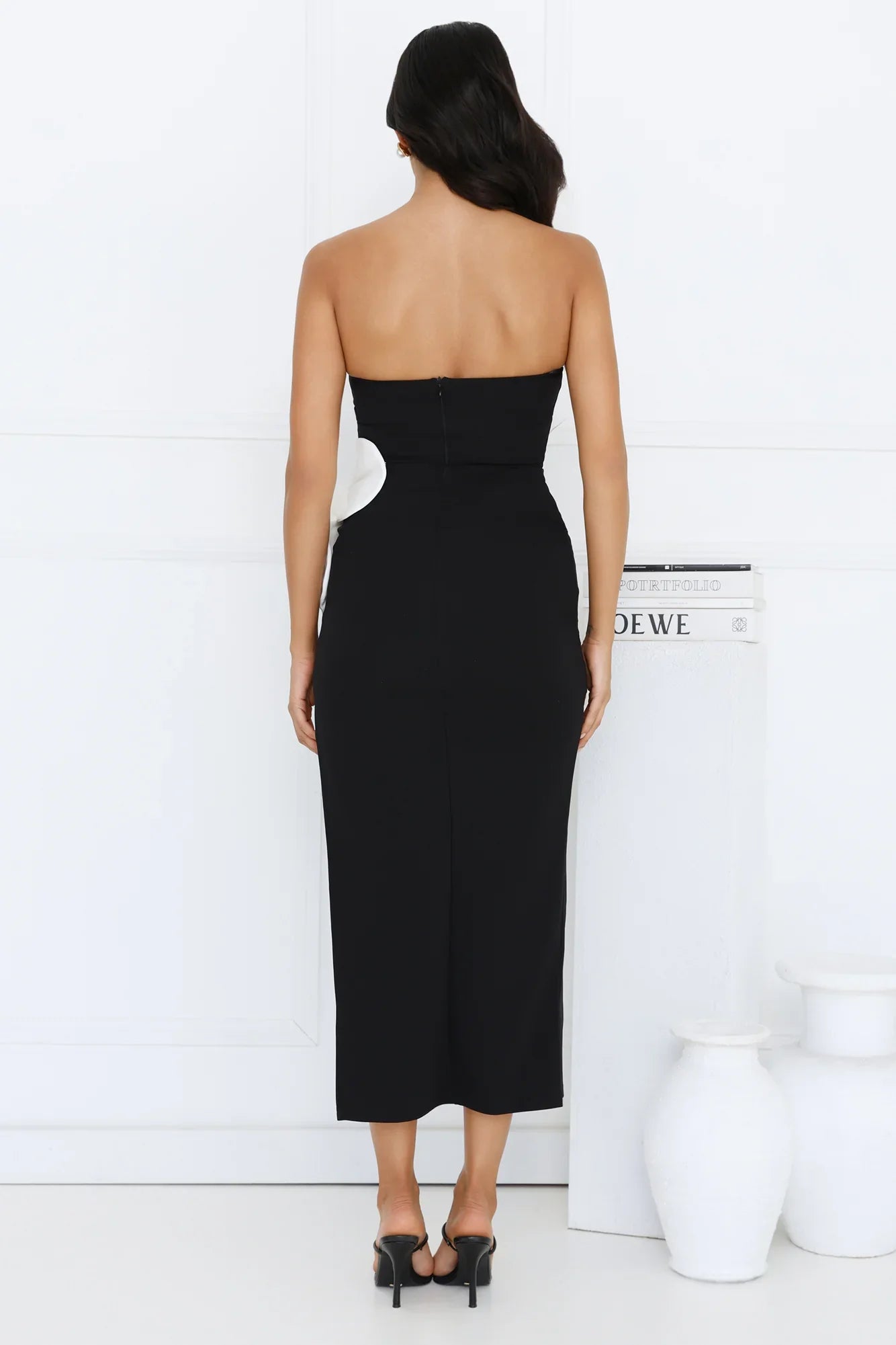Elisandra Strapless Midi Dress