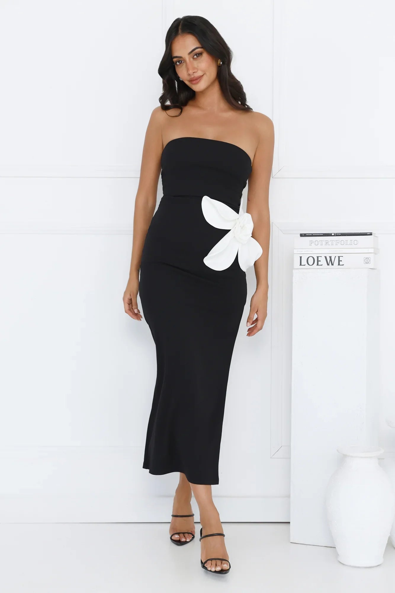 Elisandra Strapless Midi Dress