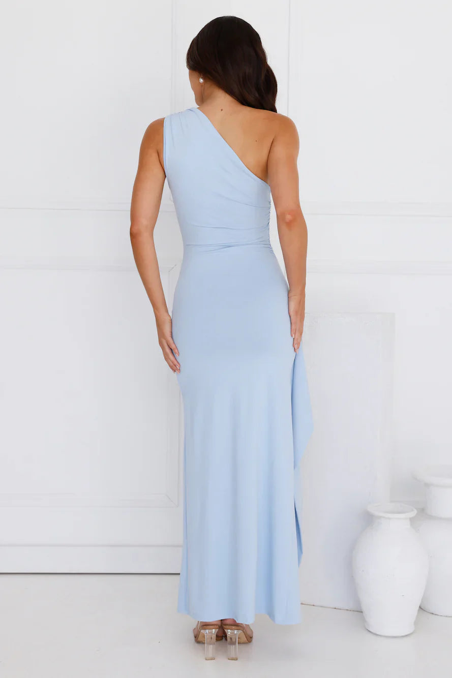 Stay Classy One Shoulder Maxi Dress